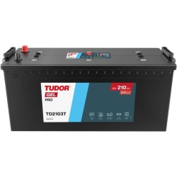 Batteria camion GEL Tudor TD2103T 12V 210Ah 800A - 1